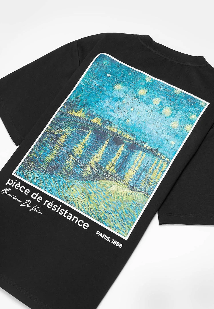 Man T-Shirts T-SHIRTS & TOPS Van Gogh Graphic T-Shirt - Black