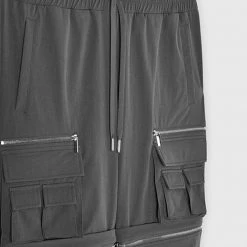 Man Casual Trousers 2-in-1 Hardware Cargo Pants - Grey