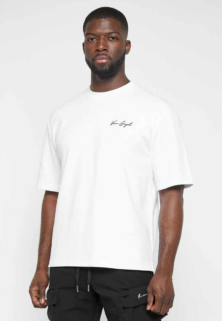 Man T-Shirts Van Gogh Graphic T-Shirt - White T-SHIRTS & TOPS