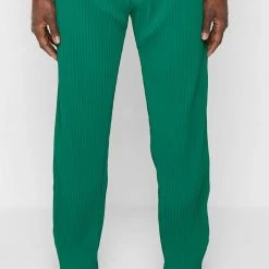Man Casual Trousers Pleated Trousers - Green