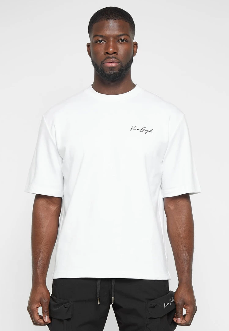 Man T-Shirts Van Gogh Graphic T-Shirt - White T-SHIRTS & TOPS