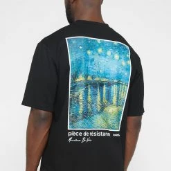 Man T-Shirts T-SHIRTS & TOPS Van Gogh Graphic T-Shirt - Black