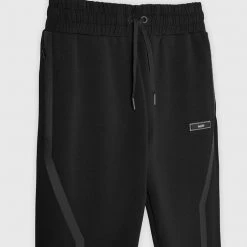 Man Tracksuit Bottoms TRACKSUITS Taped Tech Track Pants - Black