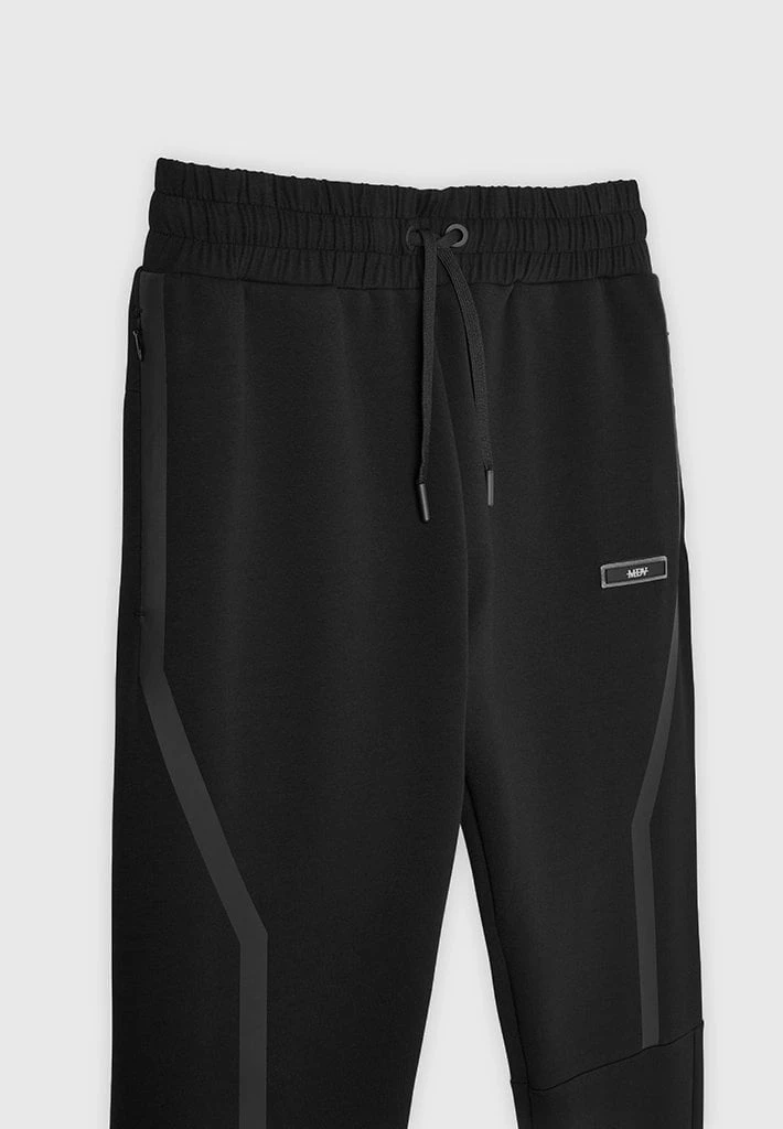 Man Tracksuit Bottoms TRACKSUITS Taped Tech Track Pants - Black