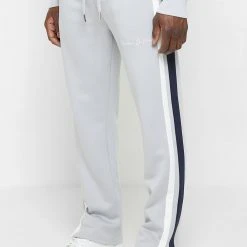 Man Tracksuit Bottoms Twin Stripe Track Pants - Grey TRACKSUITS