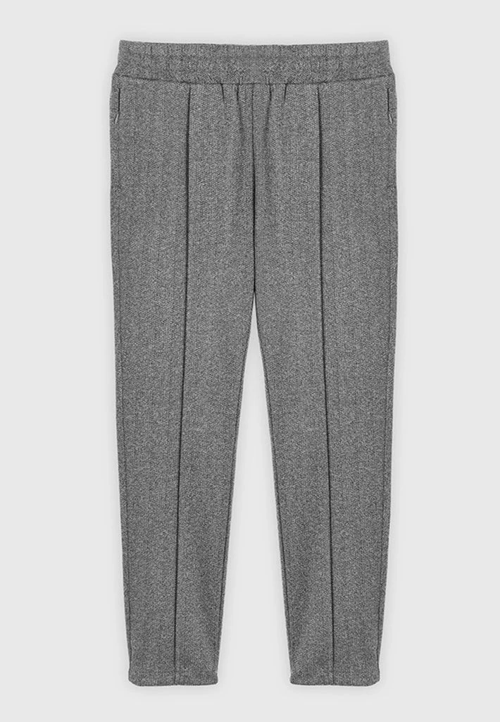 Man Casual Trousers CO-ORDS Herringbone Bottom - Grey