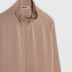 Man Tracksuit Tops TRACKSUITS Matte Popper Track Jacket - Beige