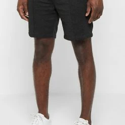 Man Shorts Jacquard Shorts - Black