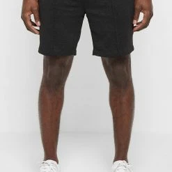 Man Shorts Jacquard Shorts - Black