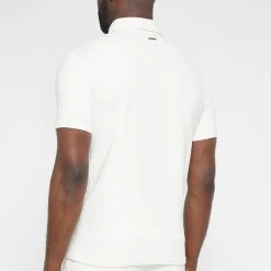 Man Tops POLO TOPS Jacquard Polo Shirt - White