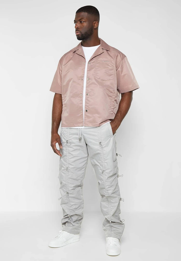 Man Shirts Nylon Revere Shirt - Pink