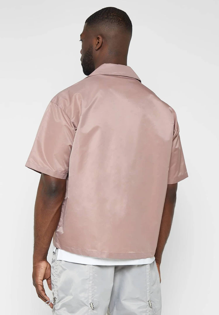 Man Shirts Nylon Revere Shirt - Pink