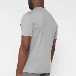 Man T-Shirts Technical Cargo Pocket T-Shirt - Grey