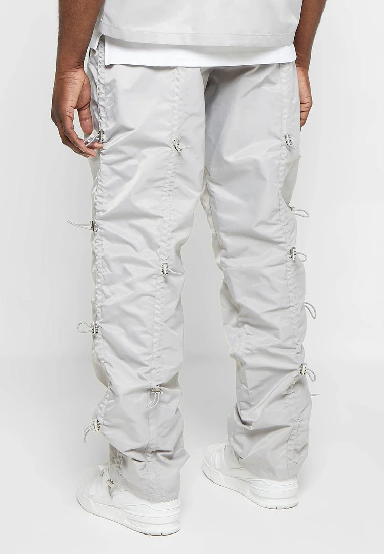 Man Casual Trousers Bungee Cargo Pants - Grey