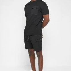 Man Shorts SHORTS SETS Technical Cargo Shorts - Black