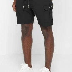 Man Shorts SHORTS SETS Technical Cargo Shorts - Black