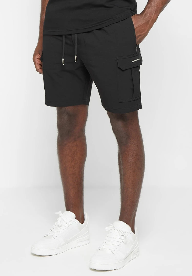Man Shorts SHORTS SETS Technical Cargo Shorts - Black
