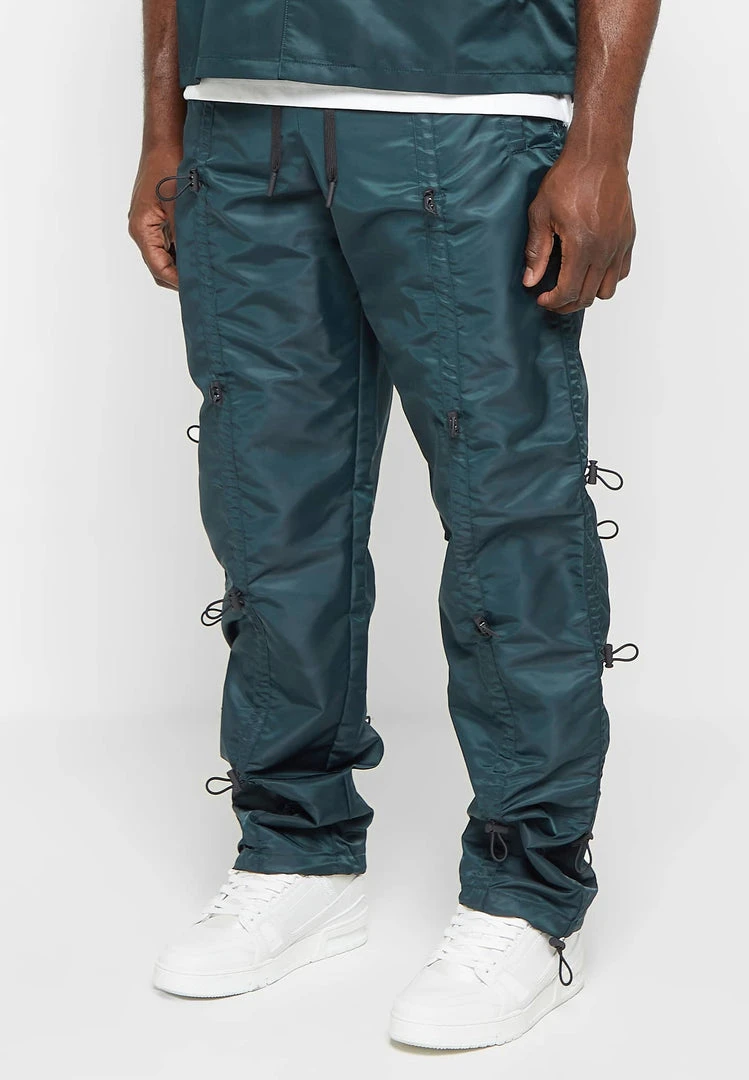 Man Casual Trousers Bungee Cargo Pants - Green