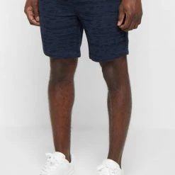 Man Shorts Textured Linen Shorts - Navy SHORTS SETS