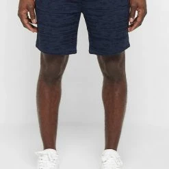 Man Shorts Textured Linen Shorts - Navy SHORTS SETS
