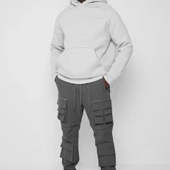 Man Casual Trousers 2-in-1 Hardware Cargo Pants - Grey