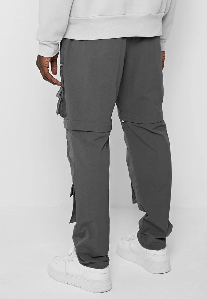 Man Casual Trousers 2-in-1 Hardware Cargo Pants - Grey