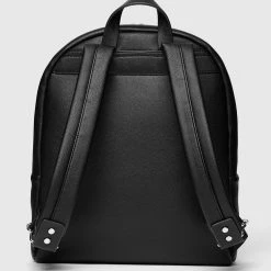 Man Accessories Stripe Tape Backpack - Black