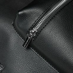 Man Accessories Stripe Tape Backpack - Black