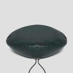 Woman Accessories Vegan Leather Beret - Green