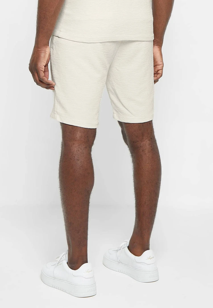 Man Shorts Jacquard Shorts - Beige