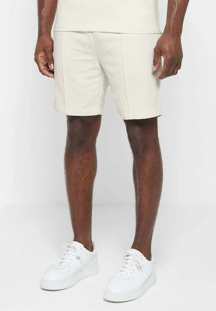 Man Shorts Jacquard Shorts - Beige
