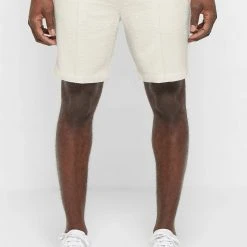 Man Shorts Jacquard Shorts - Beige