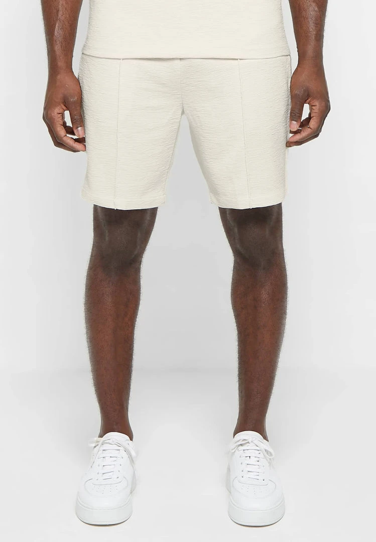 Man Shorts Jacquard Shorts - Beige