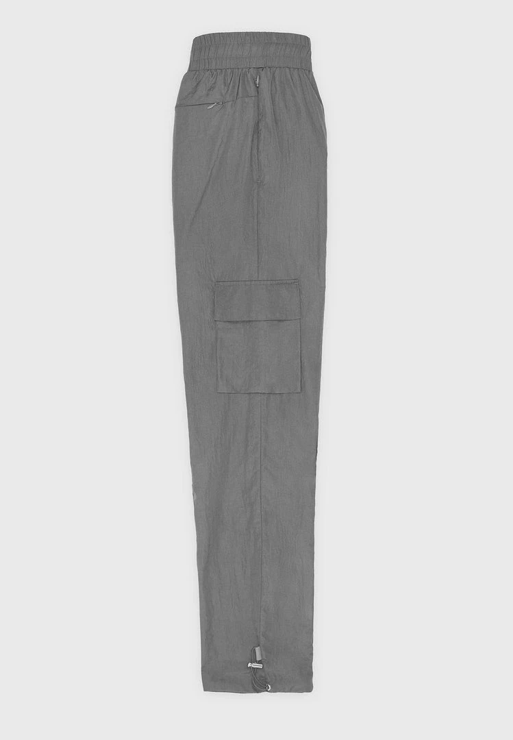 Man Casual Trousers Crinkled Nylon Pant - Grey