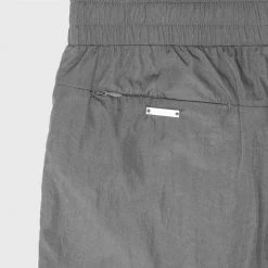 Man Casual Trousers Crinkled Nylon Pant - Grey