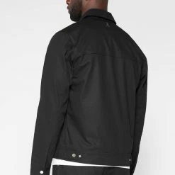 Man Jackets CO-ORDS Cotton Canvas Cargo Jacket - Black