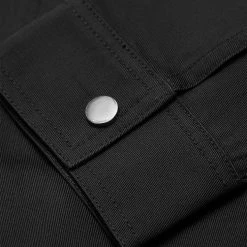 Man Jackets CO-ORDS Cotton Canvas Cargo Jacket - Black