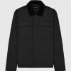 Man Jackets CO-ORDS Cotton Canvas Cargo Jacket - Black