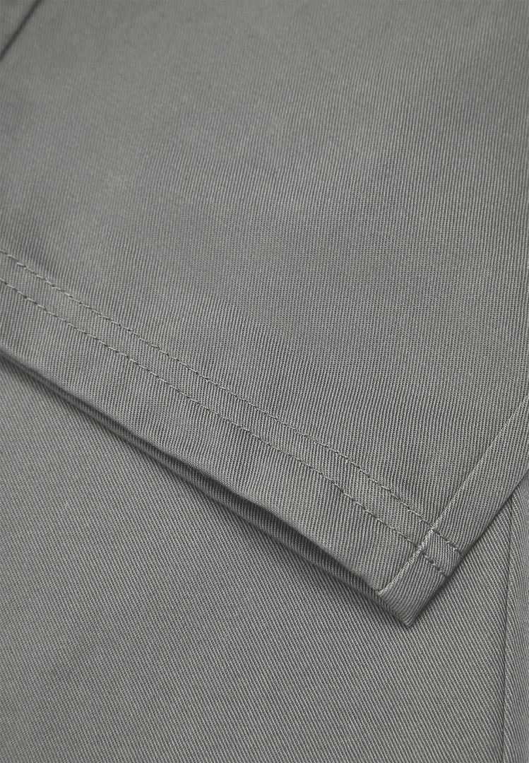 Man Casual Trousers Cotton Canvas Cargo Pants - Olive Green