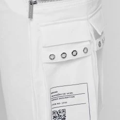 Woman Trousers CARGO PANTS & JOGGERS Cargo Pants With Frosted Chain - Off White