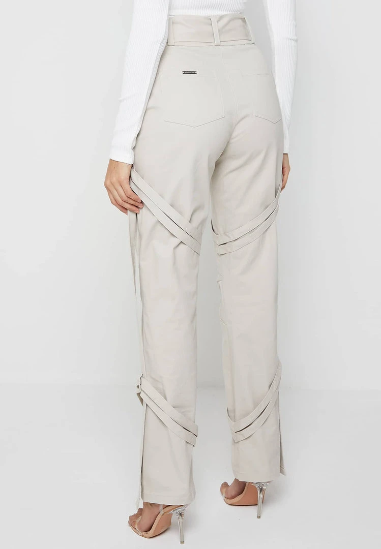 Woman Trousers CARGO PANTS & JOGGERS Carpenter Cargo Trousers - Beige