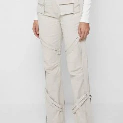 Woman Trousers CARGO PANTS & JOGGERS Carpenter Cargo Trousers - Beige