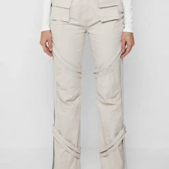 Woman Trousers CARGO PANTS & JOGGERS Carpenter Cargo Trousers - Beige