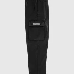 Man Casual Trousers Nylon Cargo Pants - Black