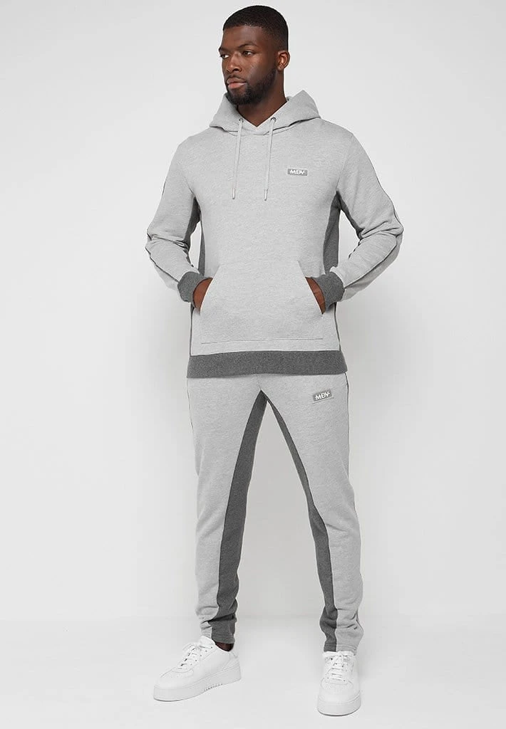 Man Tracksuit Bottoms TRACKSUITS Contrast Panel Tracksuit Bottoms - Grey