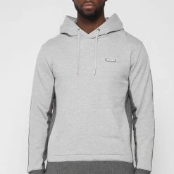 Man Tracksuit Tops TRACKSUITS Contrast Panel Tracksuit Hoodie - Grey