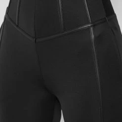 Woman Tracksuits Corset Joggers - Black