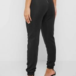 Woman Tracksuits Corset Joggers - Black