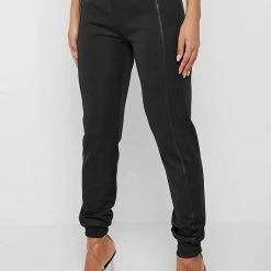 Woman Tracksuits Corset Joggers - Black