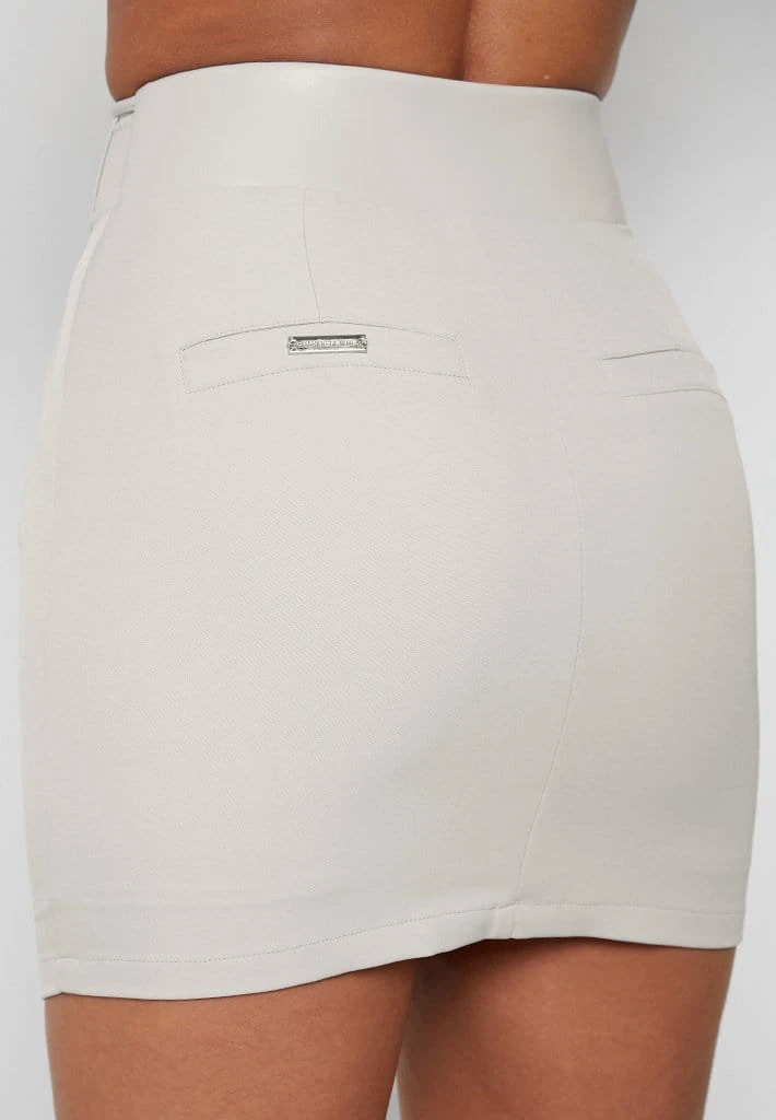 Woman Skirts CO-ORDS Corset Waist Mini Skirt - Stone